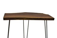 Walnut End Table, Wood Accent Table, Live Edge Side Table, Rustic End Table, Modern End Table 3 small