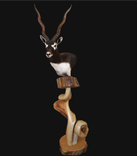 Taxidermy Juniper Pedestal 1 small