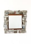 Barrel Ring Mosaic Mirror - Cheval - Retired California Wine Steel & Oak 4 small