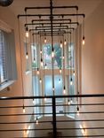 17 Light Ladder Styled Industrial Steel Pipe Chandelier 2 small