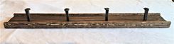 Rustic Cowboy Hat Holder; Wall Mount Hat Racks; Railroad Spike Hook Coat Racks 3 small