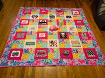 Gorgeous Custom Clothing Applique Quilt 1 small