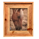 Cowboy Series, Handcrafted 2.5" Wide, Raised Edge Western Cedar Photo Frame 1 small