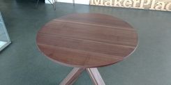 Dustin's "Tricky Tripod 2.0" Solid Walnut Dining Table 5 small