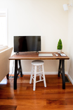 Live Edge Desk, Walnut Computer Desk, Desk With Metal Legs, Slab Desk, Handmade Office Desk 6 small