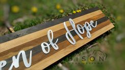 Muti-Colored Wood And Aluminum Sign Personalized 2 small