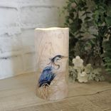 Blue Heron Luminary Candle Blue Heron Light Decor 1 small