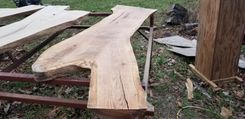 Live Edge White Oak Slab Highly Figured O104 4 small