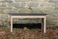 Black And White Ash Coffee Table - Black Top, Whitewashed Base 2 small