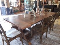 Reclaimed Fir And Pine Trestle Table 1 small