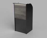 Newbury Park Collection Hostess Stands, Check-In Desk, Entry Podium, Guest Services Desk, Front Desk 3 small