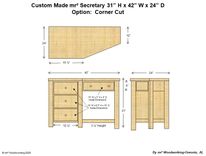Mr² Secretary Desk Available In Pine And Different Hardwoods 4 small