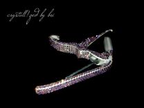 Crystallized Guitar Quick Release Capo Acoustic Electric Genuine European Crystals Bedazzled 3 small
