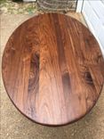 Mid Century Dining Table - Oval Table -Metal Base 2 small