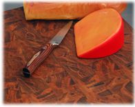 End-Grain Ambrosia Maple Cutting Board (Butcher Style) 1 small