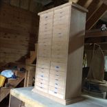 Cherry Chest Of Drawers, Jewelry Storage Cabinet, Collector's Organizer 4 small