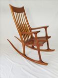 Solid Wood Sculpted Rocking Chair 5 small