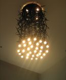 Metal Custom Light Fixture. 1 small