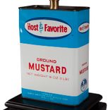 Vintage Mustard Spice Tin Lamp 4 small