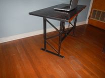 Reclaimed Wood And Welded Steel Industrial Style Desk 2 small