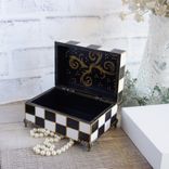 Black And White Checks Jewelry Box Checked Gift Box 5 small
