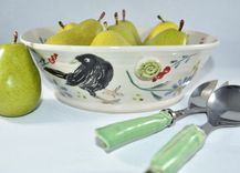 Pasta Serving Bowl With 4 Personal Pasta Bowls 4 small