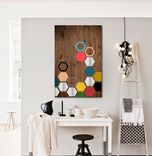 Mod Honeycomb 24x36 - Wood Wall Art, Metal Wall Art, Modern Wall Art, Wall Decor 1 small