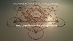 Geometric Metal Wall Sculpture / Metal Wall Art / Copper Wall Art 6 small