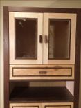 Walnut & Bird's Eye Maple Cabinet 3 small