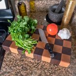 Cutting Board - End Grain - Chubby Check'r 3 small