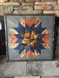 Reclaimed Wood Wall Art - Barn Quilt And Aztec Styles 2 small