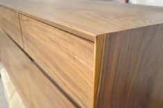Modern Floating Walnut Credenza 5 small
