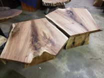 Butternut End Table Coffee Table Or Bench Wide Crotch Grain Very Rare 1 small