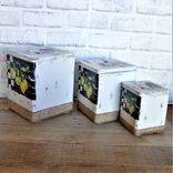 Vintage Lemon Canister Set Lemon Buffalo Check Canister Set 3 small