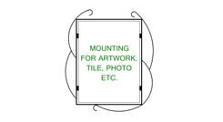 Wrought Iron Picture Frame; Tile, Photo, Artwork Display Frames 3 small