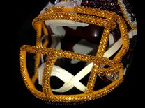 Any Team Crystallized Mini Football Helmet Nfl Bling Genuine European Crystals Bedazzled 6 small