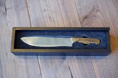 The Strider, A Custom, Hand Forged Knife With Fitted Custom Wooden Case 5 small