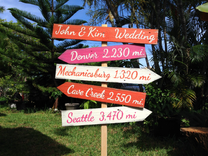 Outdoor Wedding Decoration, Rustic Ceremony Arrows Sign, Gift For Couple 3 small