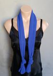 Royal Blue Chiffon Scarf 4 small