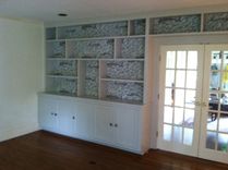 Painted Bookcase, Library Wall Unit 4 small