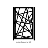 Decorative Steel Gate - Strike - Geometric Gate - Steel Panel Art - Garden Gate - Metal Art - Modern 4 small