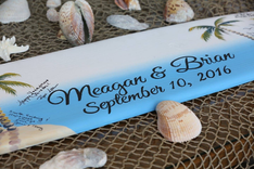 Wedding Guestbook Wood Surfboard Sign, Guest Book Alternative 2 small