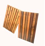 Handmade Wood Bath Mat - Custom Design - Enhance Your Bathroom Vibe- Great Housewarming Gift! 1 small