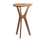 Morello Guitar Pick Side Table In Walnut 1 small