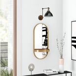 Swing Arm Adjustable Wall Light - Industrial Sconce - Black & Gold - Mid Century 4 small