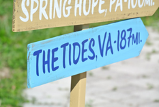 Mileage Destination Sign Post. Housewarming Gift. Garden/Yard Decor. 6 small