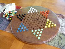 Chinese Checkers Game Board With Marbles 1 small