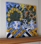 Sunflower Still Life Painting, 24" X 24", Original French Country Art Canvas 2 small