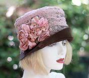 Custom Order For Jacque  Lace Covered Riding Hat 2 small