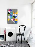 Mod Cubism 24x16  - Wood Wall Art, Metal Wall Art, Modern Wall Art, Wall Decor, Geometric Art 1 small